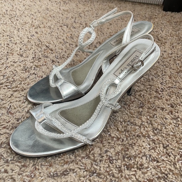 Silver Dress Heels - Picture 3 of 10